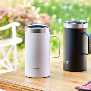 캠핑 이중진공 보온보냉 스텐 롱머그컵 600ml 4color