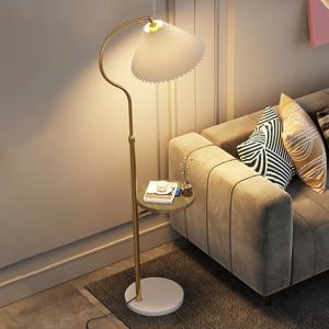 [해외] 플리츠 사이드테이블 장스탠드 플로어램프