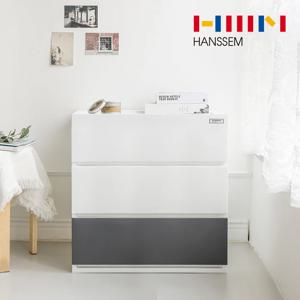 올데이 플라스틱 3단 400 600 와이드 서랍장