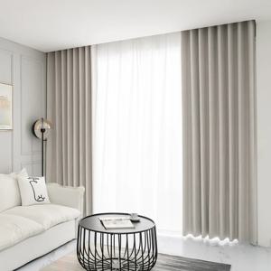 [1+1] 느아르 칼주름형상기억 100% 암막커튼 거실 안방 작은창