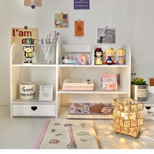 2colors 하트 서랍 데스크랙 스토리지랙 화이트 정리함 DIY
