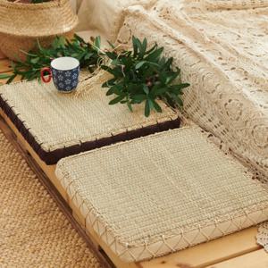 사각 라탄 방석 시팅매트 왕골방석(2color)