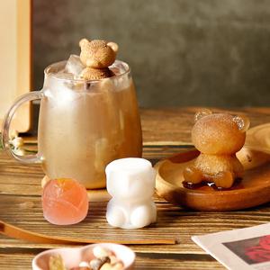 1+1 곰돌이 실리콘 얼음틀 트레이 2TYPE