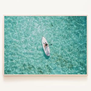 패들링 보트 아일랜드 섬 바캉스 인테리어 여름 포스터