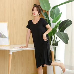 홈웨어 브라캡 모달 잠옷 원피스 2colors