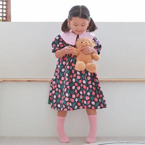 면20수평직 과일 패턴 패브릭 원단 앞치마 원피스 홈인테리어 DIY-프루츠카페 딸기에이드