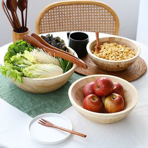 대나무 우드 원형 보울 (3sizes)