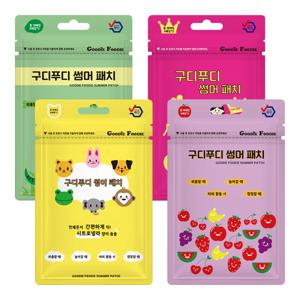 구디푸디 썸머패치/스티커 4세트 72매 5type