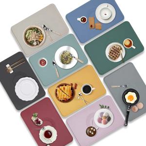 실리콘 테이블 식탁 매트 슬림 플라워