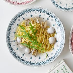 클레이탄 로얄크라운 파스타 볼접시 23cm 빈티지 플레이트