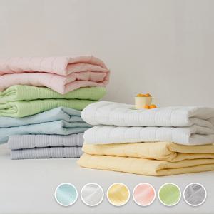 시원한 아이스팝 시어서커 여름 고정밴딩 침대패드 SS/Q/K 7colors