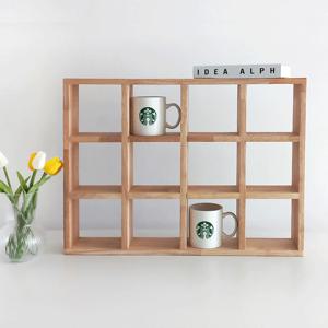 제니카페장C 원목 컵선반 홈카페장 컵진열장