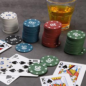 카지노 포커 트럼프 게임 숫자 칩 100P 세트 DD-11945