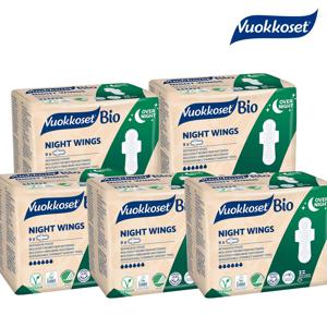 유기농 순면 생리대 나이트윙 (오버나이트) 9P 5팩