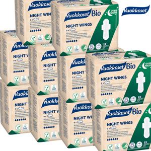 유기농 순면 생리대 나이트윙 (오버나이트) 9P 10팩