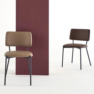 모리스 디자인 인테리어 가죽 주방 식탁의자 2colors