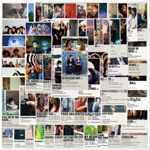 영화 미니스티커-64매 노트북 리무버블 방수 스티커 모음