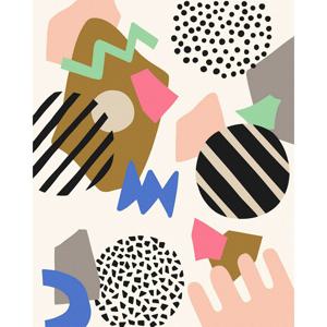 DIY 명화그리기 미드 센추리 컬러페이퍼 40X50cm (물감2배)