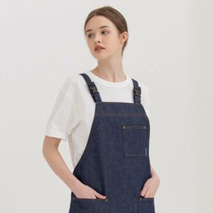 이니셜 각인 나만의 H스트랩 앞치마 (데님)