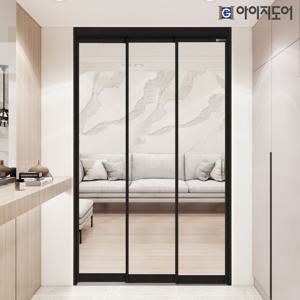 현관 중문 슬라이딩 아파트 초슬림 3연동1.0 투명유리 오픈형
