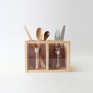 원목 다용도 홀더 캠핑용 수저통