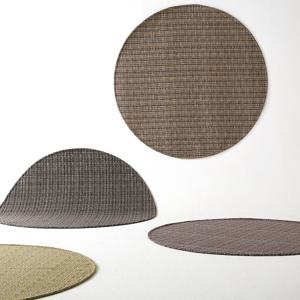 클래식 사이잘룩 먼지없는 원형 단모 러그 카페트 4colors 4size