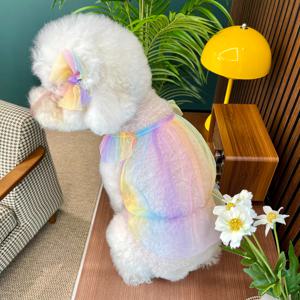 오로라 벌룬 시스루 크롭 나시 2COLOR S-2XL 강아지여름옷 비숑옷