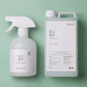 아토피인증 맑고맑은 스프레이 국내산 편백 피톤치드 베이크아웃 편백나무원액 500ml+1L