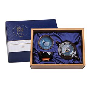 1517010 텐모쿠 요변 도자기 고급선물세트 3P -- 블루