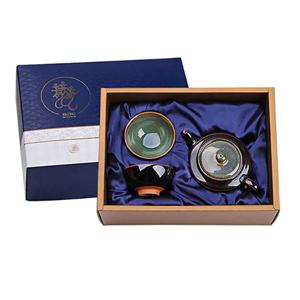 1517110 텐모쿠 요변 도자기 고급선물세트 3P-그린