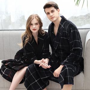 겨울 샤워가운 골프 극세사 목욕가운 로브 호텔