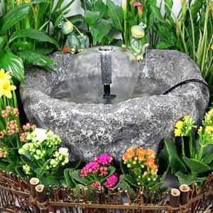 실내 미니 인테리어분수대 하트수반과 우산분수