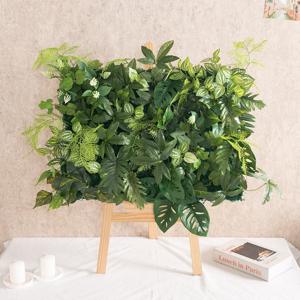 몬스테라 조화 꽃 캔버스 액자 이젤 포레스트 플랜트월 set 80cm