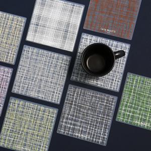 따볼라 실리콘 린넨 직사각 티코스터 2P SET