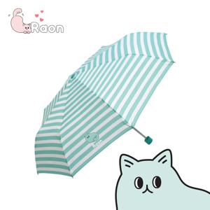캐릭터 경량 3단 스트라이프 수동우산