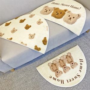 귀여운 곰돌이 베어 발매트 욕실 주방 거실 아이방 미니 러그 3types