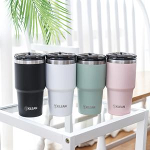 빨대 품은 텀블러 빨대 내장형 600ml