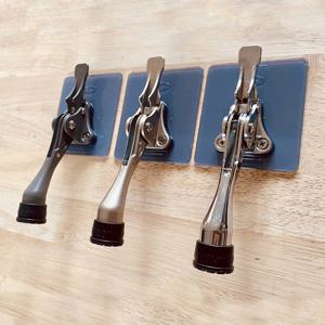 스티커 부착용 원터치 말발굽 무타공 접착판 현관문 방문 고정 말굽