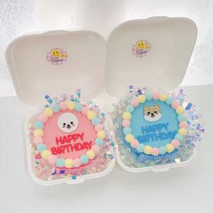 강아지 생일 모형케이크