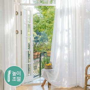 비침없는 도톰차르르 높이조절 아일렛형 봉집형 나비주름 쉬폰커튼
