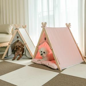반려동물 플랫 인디언 텐트 하우스
