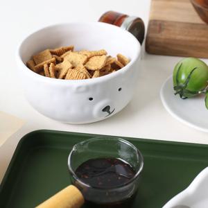 북극곰 도자기 공기 그릇