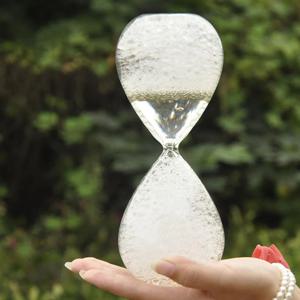 [해외] 샌드아트 버블 모래시계 아트 모래멍 오일 20cm