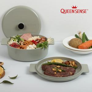 비즘 오리엔탈 IH 인덕션 통주물 테이블 그릴팬 24cm