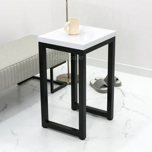 좁은 커피 매장 전문점 2인용 티테이블 450 x 400 튼튼한 네모 카페 조립식 식탁