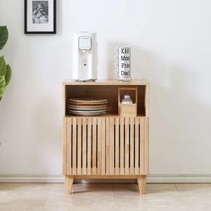 우소이 고무나무 원목 버티컬 600 수납장