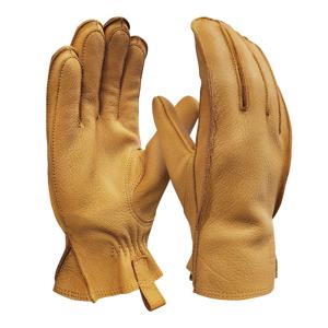 브론코 산양 가죽 캠핑 장갑 브라운