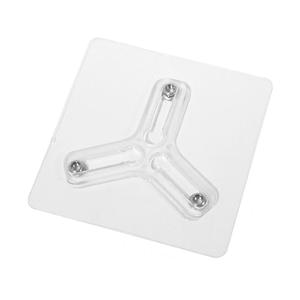 3구 말굽스티커 투명 무타공 도어스토퍼 접착식