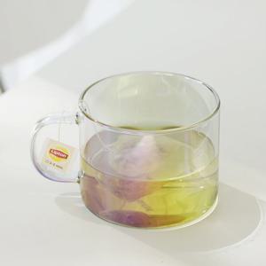 1+1 대용량 손잡이 오로라 내열유리컵 500ml