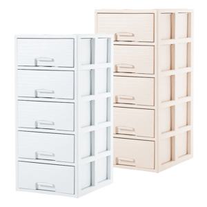 베이직 라탄 대용량 플라스틱 서랍장 5단